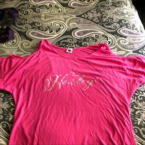 HD cold shoulder shirt,smokey mountains